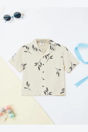 Max Collection Boys Opaque Printed Casual Shirt