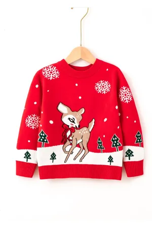 Stylecast Boys Red Printed Pullover