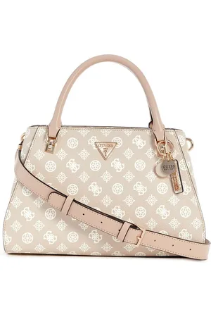 Guess Women Brand Logo Printed Structured Handheld Bag