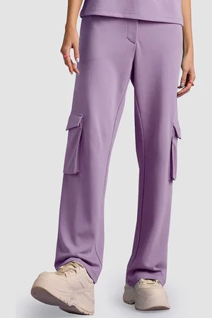 Muvazo Women Mid-Rise Cargo Track Pants