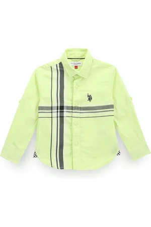 Ralph Lauren Boys Classic Multi Stripes Opaque Striped Casual Shirt