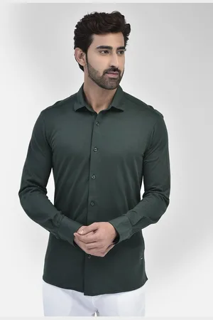 Crimsoune Club Spread Collar Pure Cotton Casual Shirt