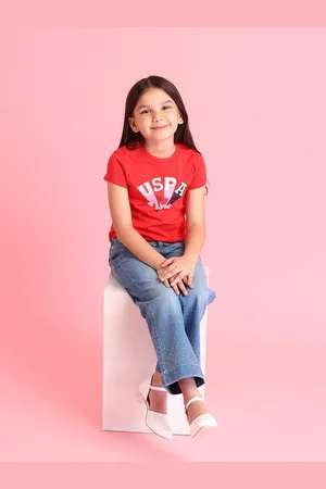 Ralph Lauren Girls Brand Logo Printed Pure Cotton T-shirt