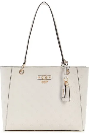 Guess Printed PU Swagger Tote Bag with Quilted