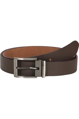 MARKQUES Men Brown Leather Formal Belt