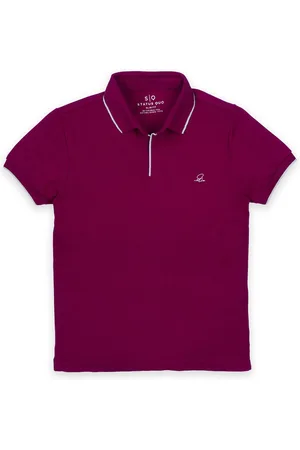 Status Quo Boys Cotton Polo Collar T-shirt