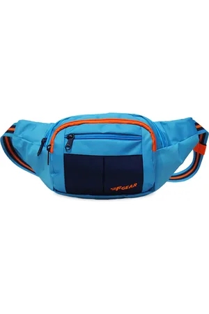 F Gear Unisex Blue Solid Lattitude Waist Pouch
