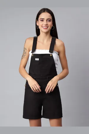 Finsbury Women Denim Slim-Fit Dungarees