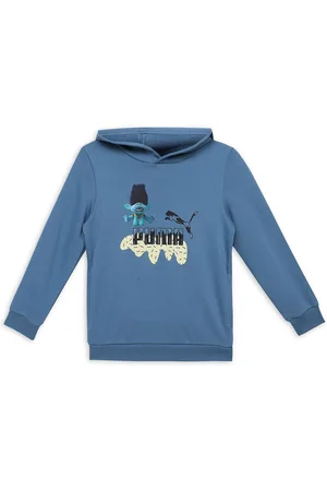 PUMA X Trolls Boys Printed Long Sleeve Hooded Sweatshirt