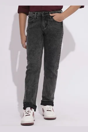 JACK & JONES Boys Mid-Rise Straight Fit stretchable Jeans