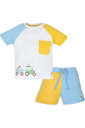 My Milestones Boys Printed T-shirt with Shorts
