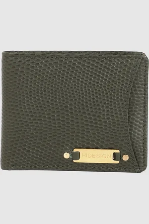 Hidesign Men Textured Leather Two Fold Wallet