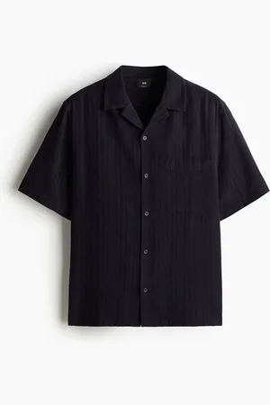 H&M Regular Fit Linen-Blend Resort Shirt