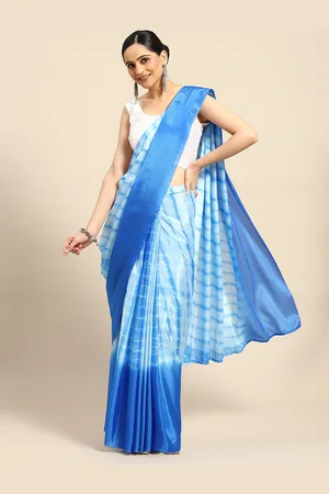 HERE&NOW Tie and Dye Poly Chiffon Saree