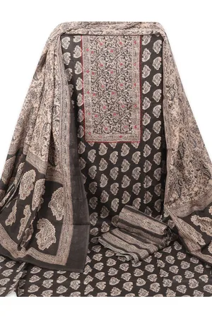 KAMI KUBI Ethnic Motifs Prinred Unstitched Dress Material