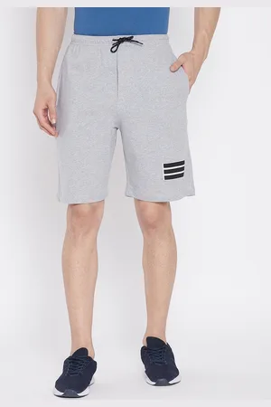 Wear Your Mind Men Grey Mid-Rise Sports Shorts