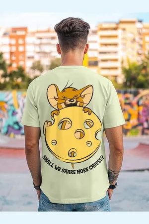 Bewakoof Green Tom & Jerry Printed Pure Cotton T-shirt