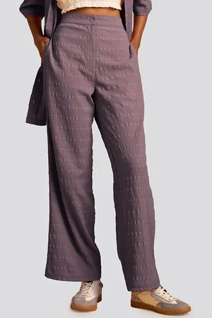 Muvazo Women Comfort Wrinkle Free Trousers