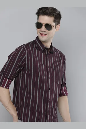 HERE&NOW Men Slim Fit Striped Casual Shirt