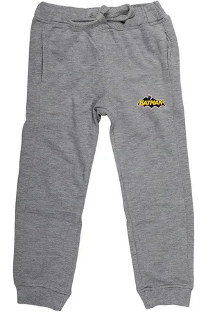 Batman Grey Melange Kids Joggers