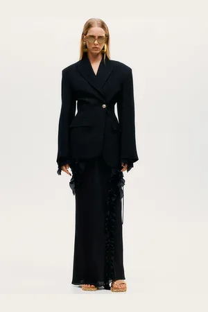 H&M Single-Breasted Viscose Blazer