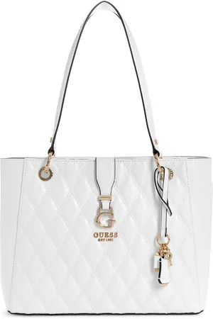 Guess Textured Quilted Structured Shoulder Bag