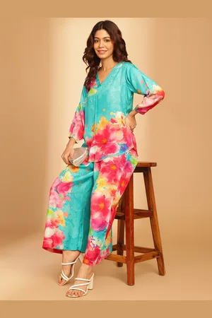 Liva Printed Top With Trousers Co-Ords