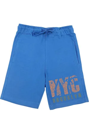 Wear Your Mind Boys Blue Printed Shorts