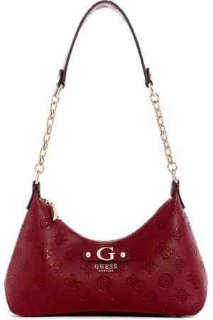 Guess Printed PU Structured Shoulder Bag