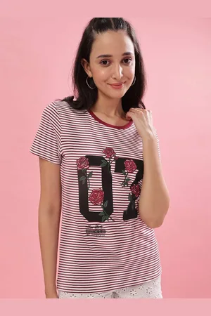 dollar Round Neck Short Sleeves Cotton T-shirt
