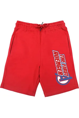 Wear Your Mind Boys Red Graphic Printed Regular-Fit Shorts