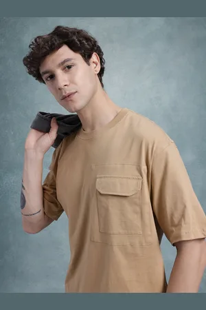 Roadster The Life Co. Men Pure Cotton Relaxed Fit T-shirt