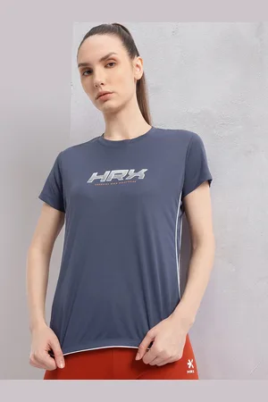 HRX Brand Logo Printed Rapid-Dry Training T-shirt