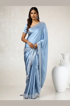 Soch Embellished Beads and Stones Satin Saree