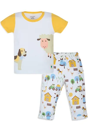 My Milestones Boys Printed T-shirt with Pyjamas