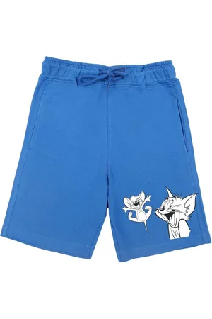 Wear Your Mind Boys Blue Printed Tom & Jerry Shorts