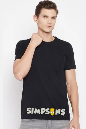 Kook N Keech Men Black Round Neck Short Sleeves Pure Cotton T-shirt