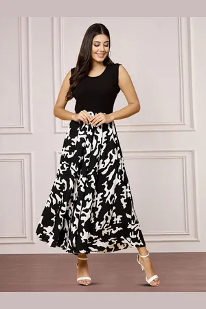 Moda Rapido Floral Print Applique Fit & Flare Dress