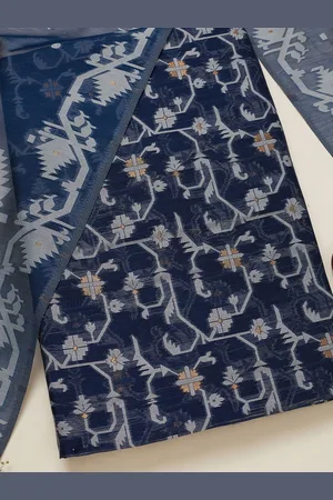 Soch Floral Woven Design Zari Chanderi Unstitched Dress Material