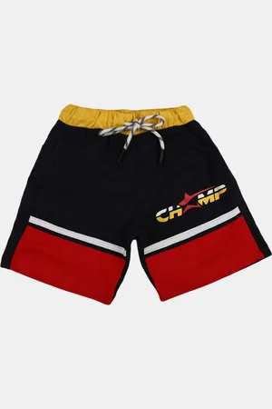 V-Mart Boys Colourblocked Cotton Regular Shorts