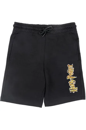 Wear Your Mind Boys Black Typography Harry Potter Shorts