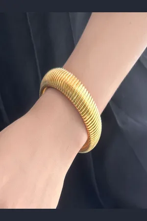 AQUASTREET Gold-Plated 16mm Waterproof Snake Bangle