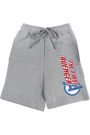 Wear Your Mind Boys Grey Printed Captain America Shorts