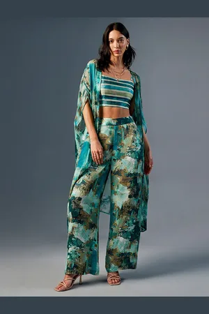 AND Printed Top Shrug With Trousers Co-Ords