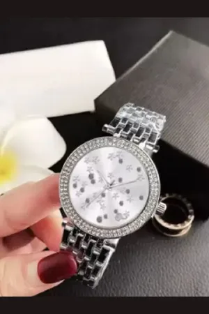 Miss Perfect Women Patterned Dial & Bracelet Style Straps Analogue Watch A1