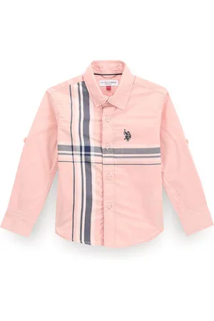 Ralph Lauren Boys Classic Horizontal Stripes Opaque Striped Casual Shirt