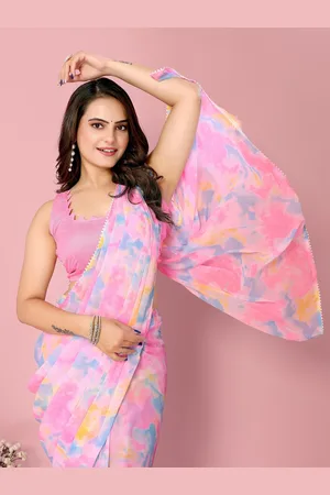 VAIRAGEE Tie and Dye Ready to Wear Saree