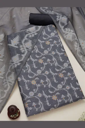 Soch Floral Woven Design Zari Chanderi Unstitched Dress Material