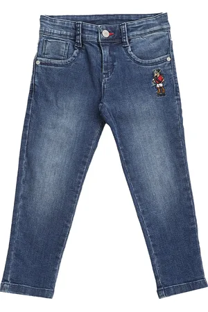 Ralph Lauren Boys Skinny Fit Light Fade Applique Stretchable Jeans