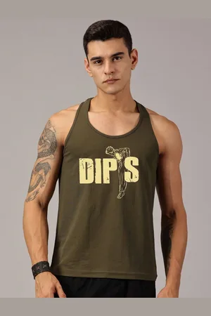 Rodzen Men Printed Applique T-shirt